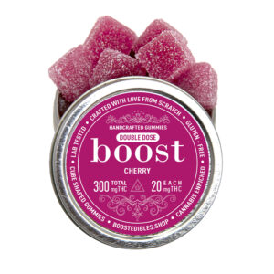 Boost Edibles 300mg THC (15x20mg) (Cherry-can)